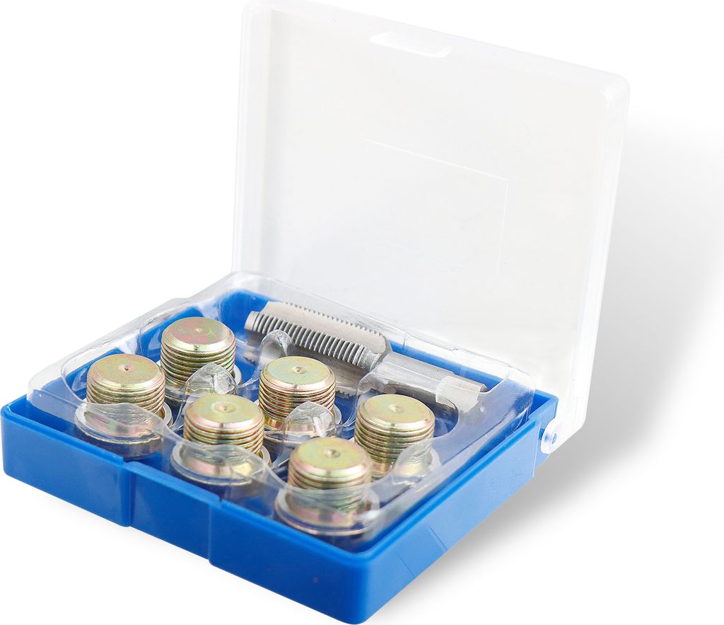 CCLIFE 13tlg Ölablassschraube Reparatur Satz M20 x 1,5 mm Gewinde Reparatu Reparatursatz für Ölablassschraube