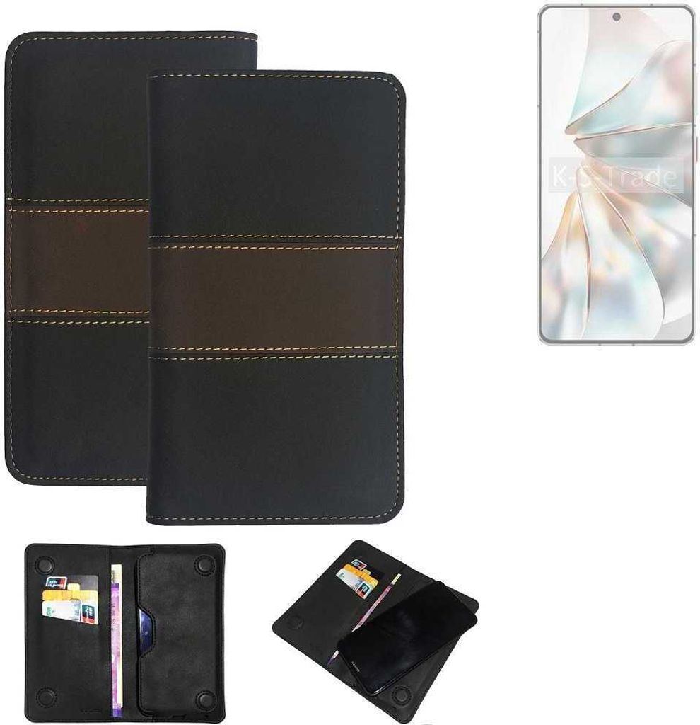 K-S-Trade Hülle Handyhülle kompatibel mit Nubia Z60S Pro Schutzhülle Walletcase Bookstyle Tasche Schutz Case Handytasche Wallet Cover Kunstleder