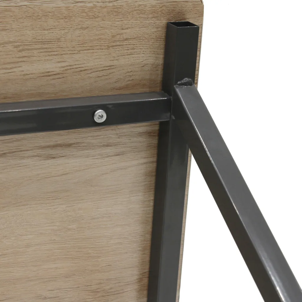 Bureau Brice noir anti-rayures table stable pour ranger vos dossiers - 7