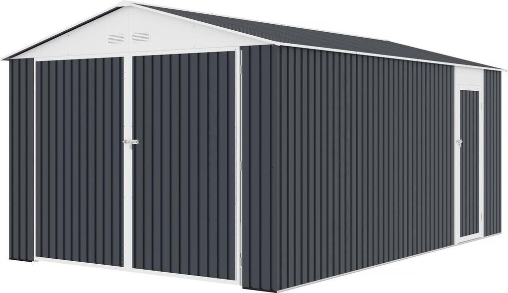 Garage in metallo "Houston" 15,36 mq - Antracite Immagine del prodotto 
