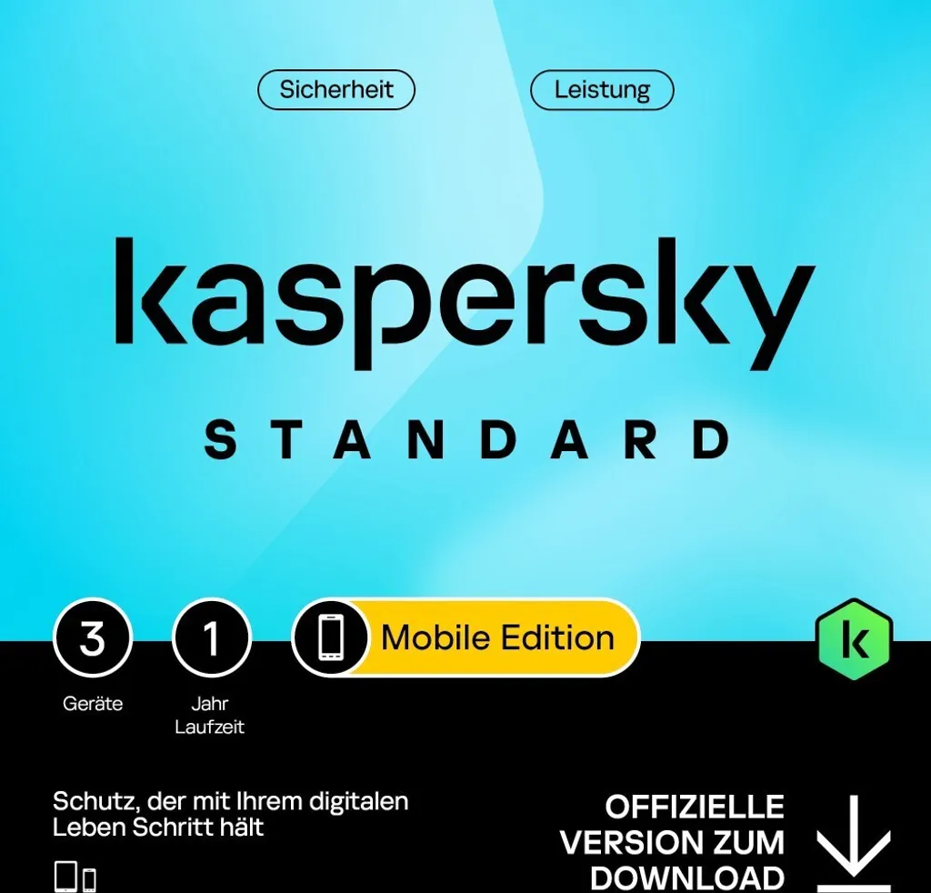 Antivirus Kaspersky Mobile 2024 Sécurité Internet 3 Postes par Email