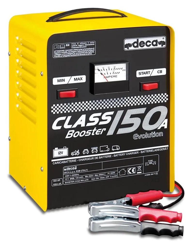 Deca Class Booster 150A : Chargeur Rapide 1,3 kW avec Aide au Démarrage