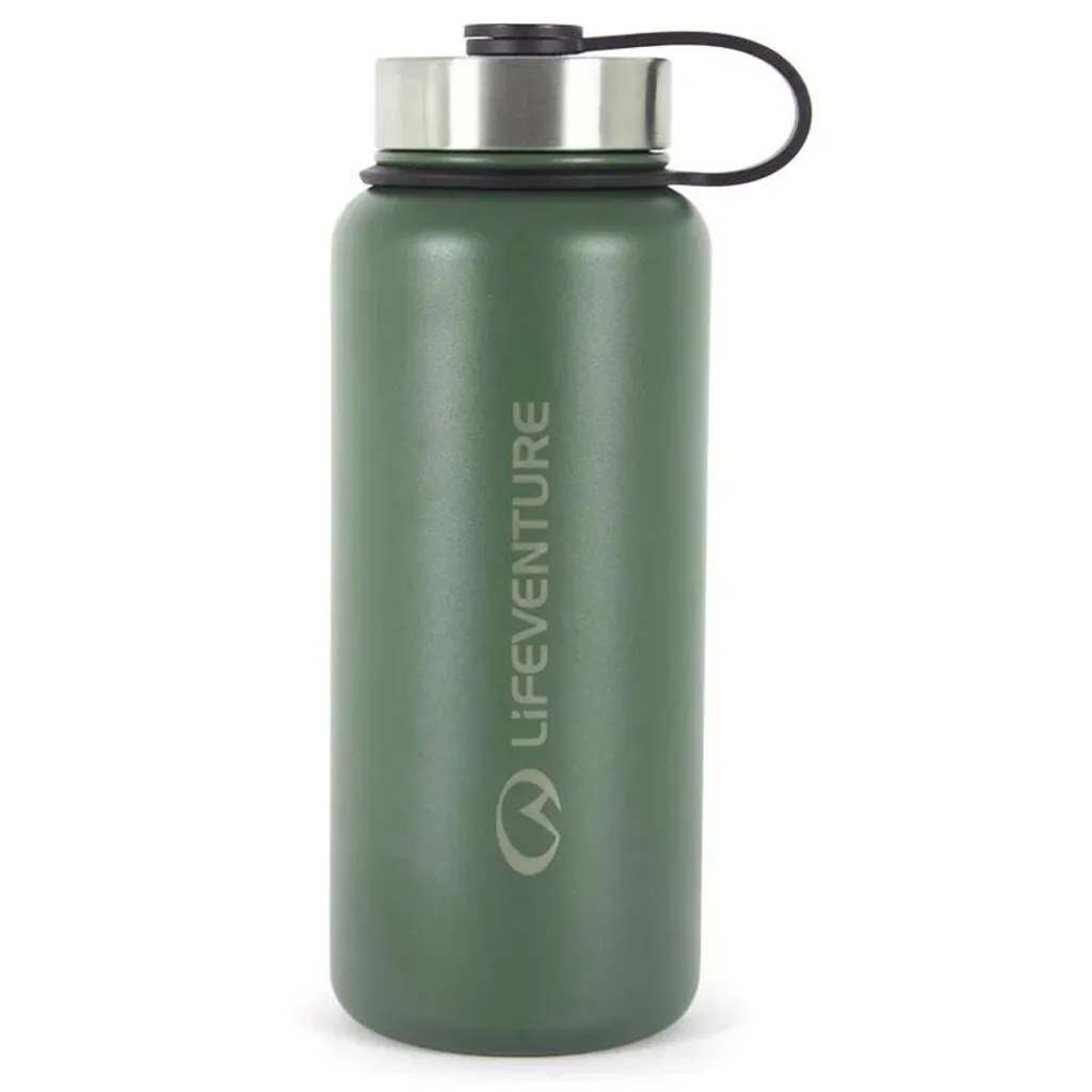 Thermos Lifeventure 1 Litro Inox Khaki Opaco | Resistenza Estrema Outdoor