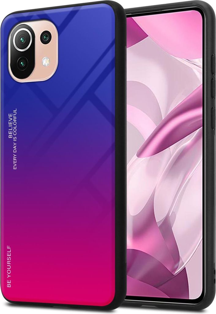 Cadorabo Hülle für Xiaomi Mi 11 LITE (4G / 5G) / 11 LITE NE Schutz Hülle in Schwarz Handyhülle TPU Etui Cover Case
