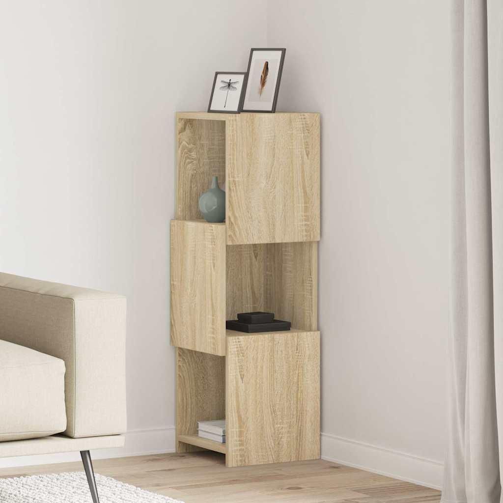 "Schlussverkauf" Eckschrank 1 PC - Mehrzweckschrank für Wohnzimmer/Büro - Sonoma-Eiche 30,5x30x95cm Holzwerkstoff C7229