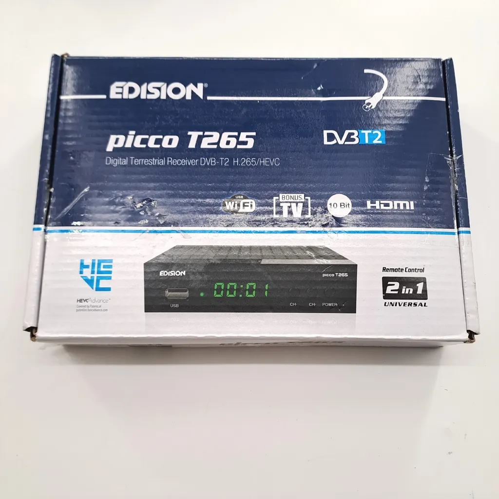 Décodeur TNT HD DVB-T2 Edision Picco T265 H.265 HEVC avec Port USB - 12