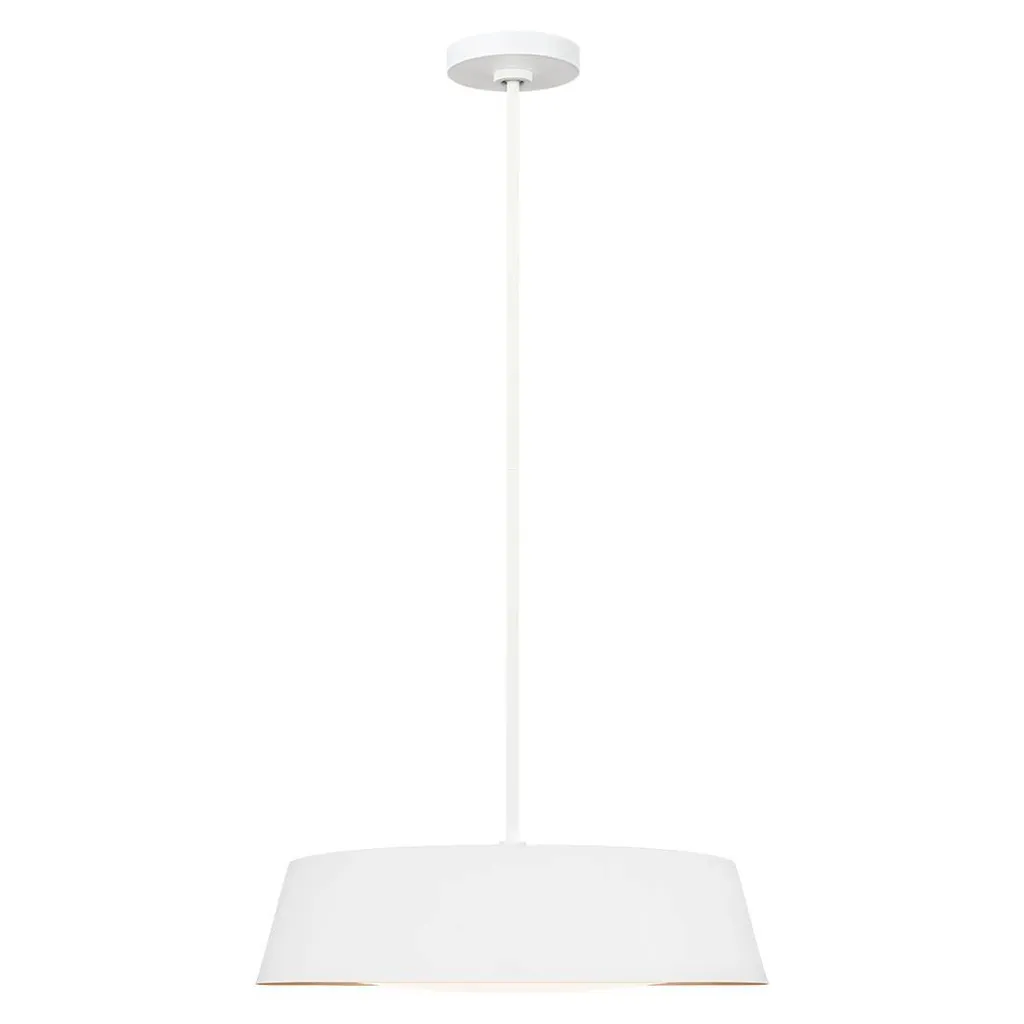 Suspension Asher Blanche et Or Feiss FE-ASHER-5P-WHT - Lustre Chic