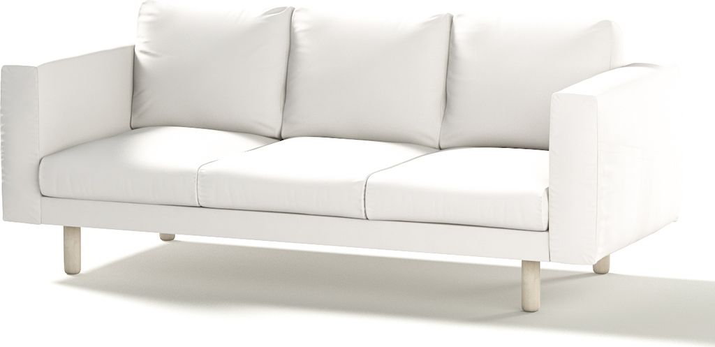 Dekoria Bezug für Norsborg 3-Sitzer Sofa, weiss, Norsborg 3-Sitzer Sofabezug