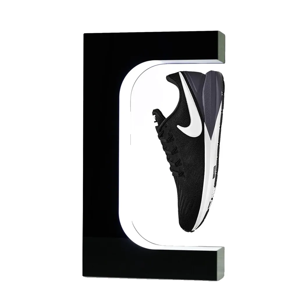 Support de présentation rotatif magnétique pour sneakers avec lumière LED
