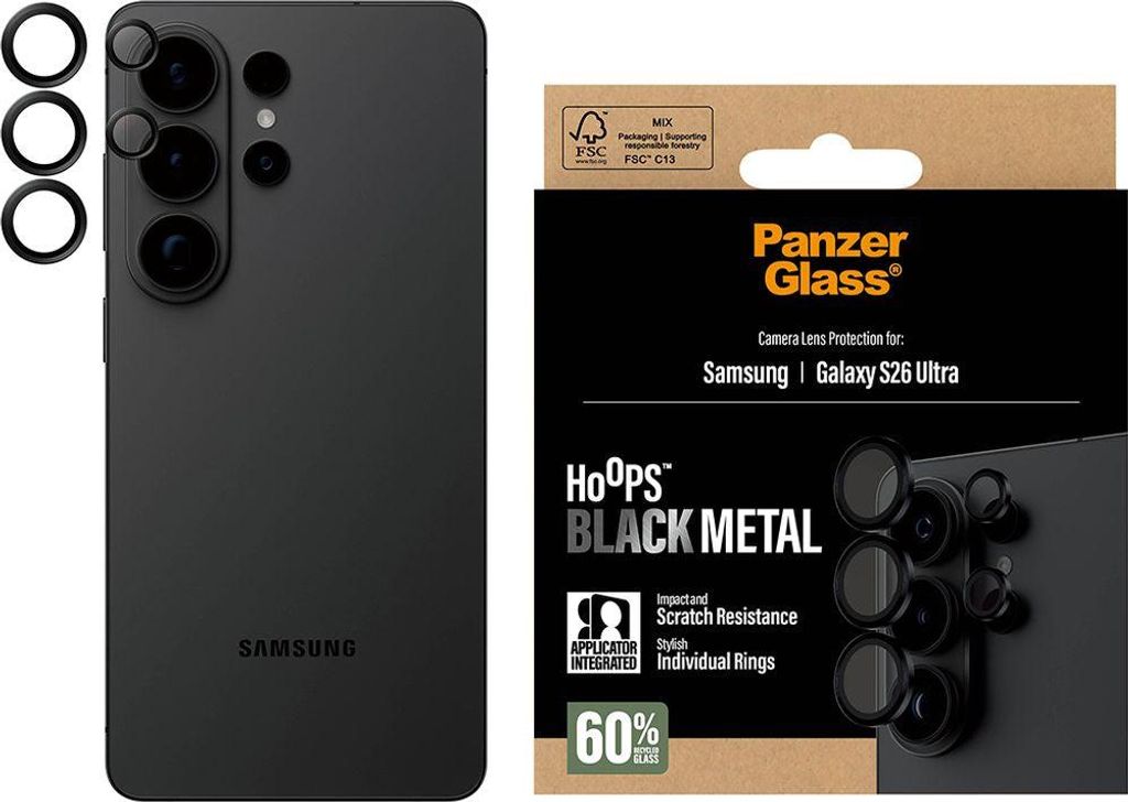 Verre trempé avec applicateur pour Galaxy S26 Ultra, Image du produit 