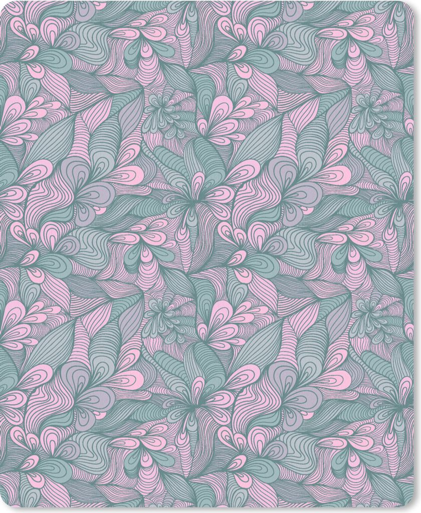 MuchoWow Mauspad Mousepad Muster - Blumen - Design 19x23 cm - Mousepads - Maus Mat - Pad - Mausunterlage - Mauspads - Spielen