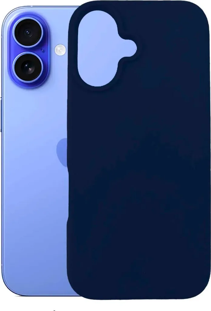 Cover iPhone 16 3mk Silicone Dark Navy - Test Caduta Militare Absorber - 5