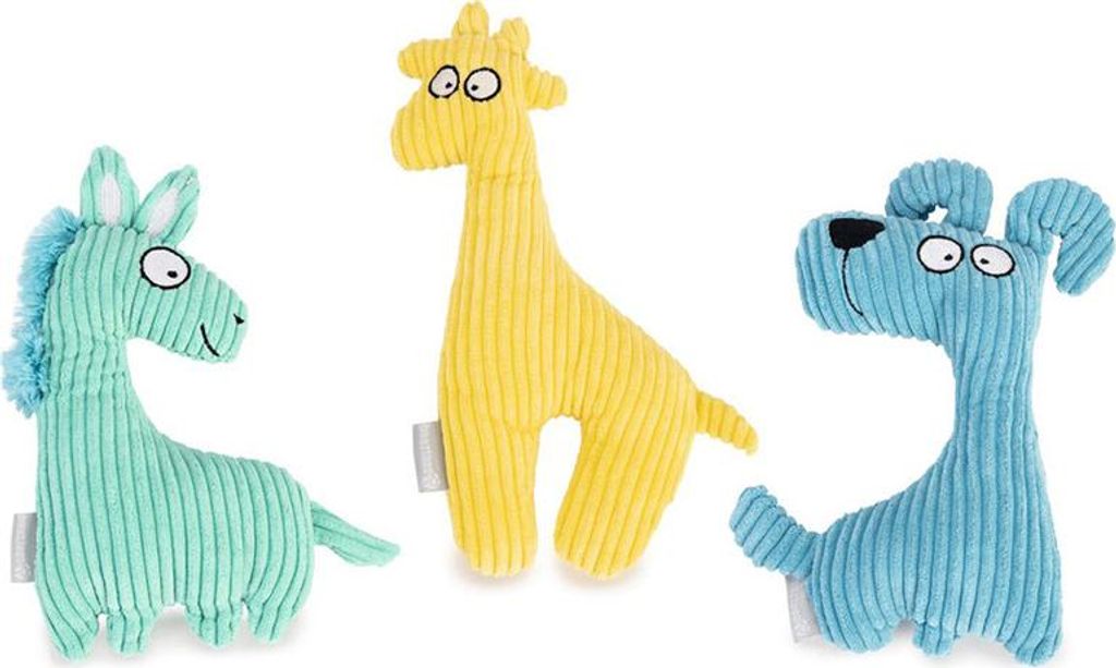 Beeztees Žirafa Raffo – hračka pre psov – ribbánová tkanina Obrázok produktu 