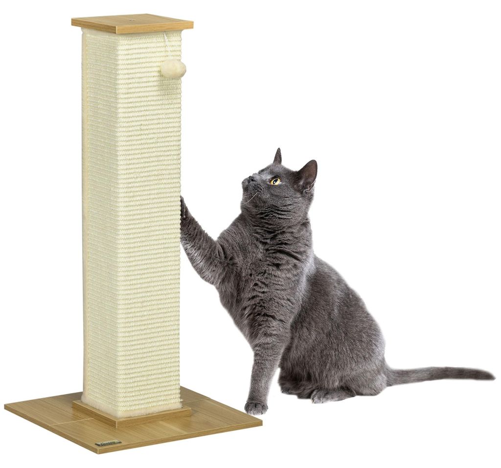 PawHut Kratzbaum, 80 cm, Kratzpsäule aus Sisalseil, Produktbild 