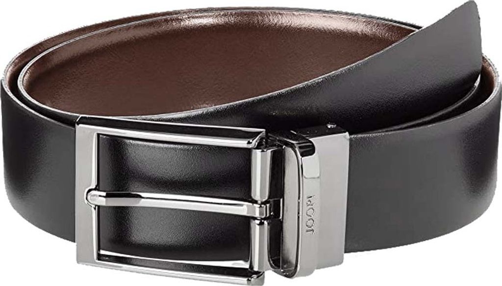 JOOP Herren Ledergürtel Wendegürtel Schwarz/Dunkelbraun 100