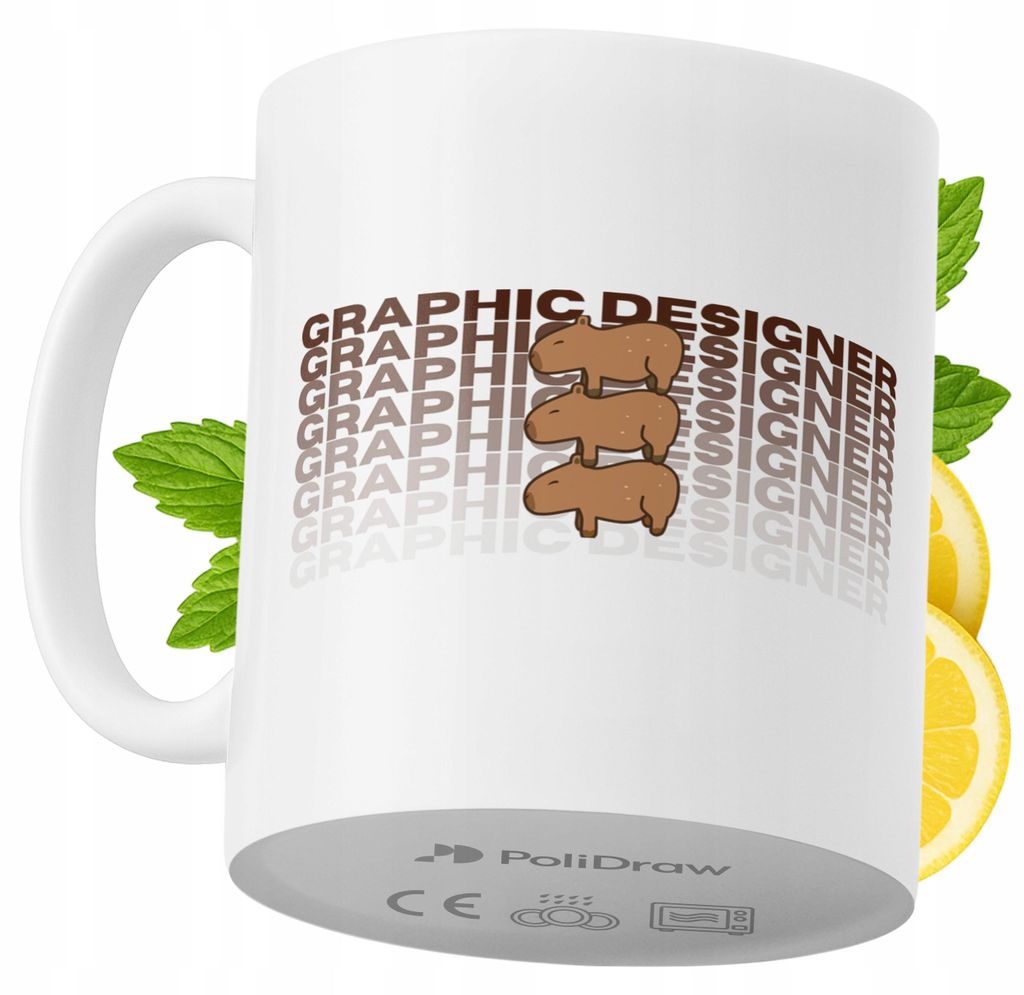 Lustige Kaffee- oder Teetasse mit witzigem Textdesign für Grafikdesigner - ideal für Geburtstage, Namenstage und Feiertage. Hochwertige Tasse fü...