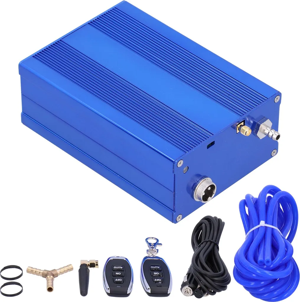 Vanne d'évacuation de voiture avec kit contrôleur électrique à vide bleu
