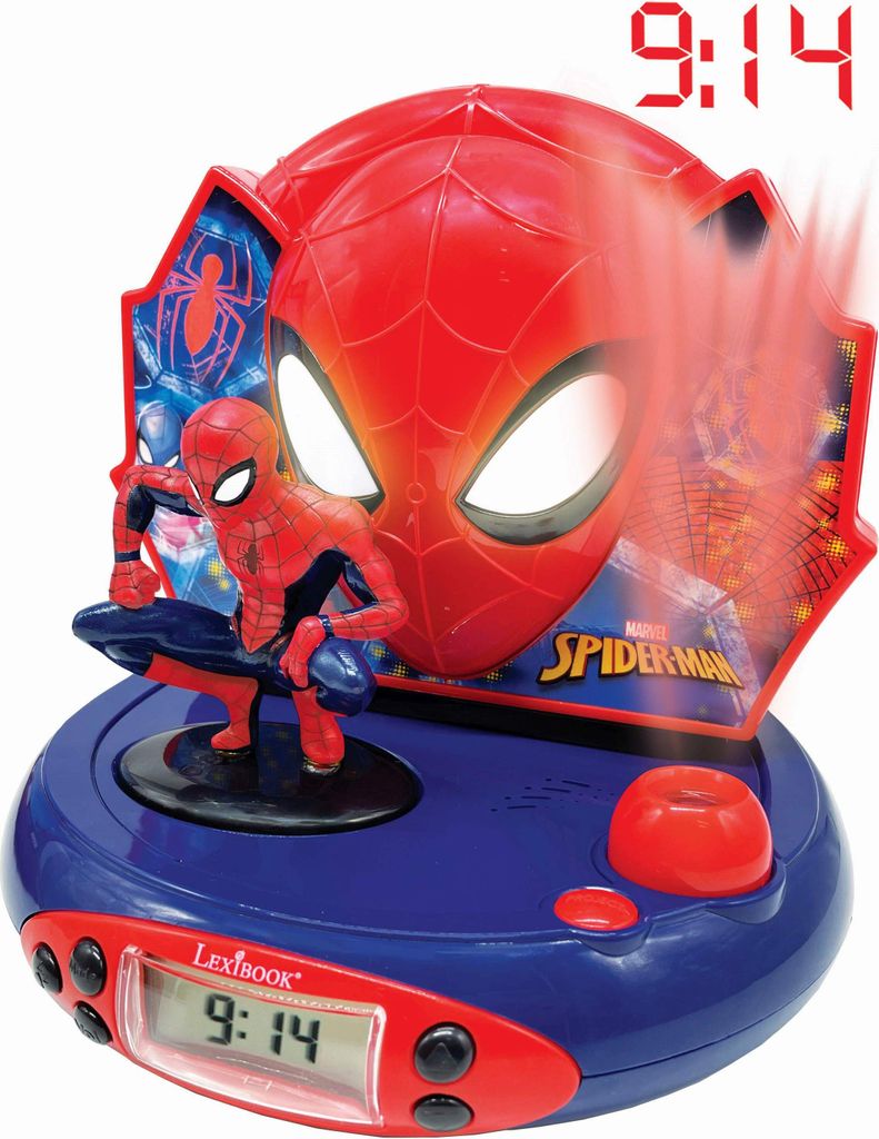 Spider-Man 3D-Figur Projektionswecker mit Produktbild 