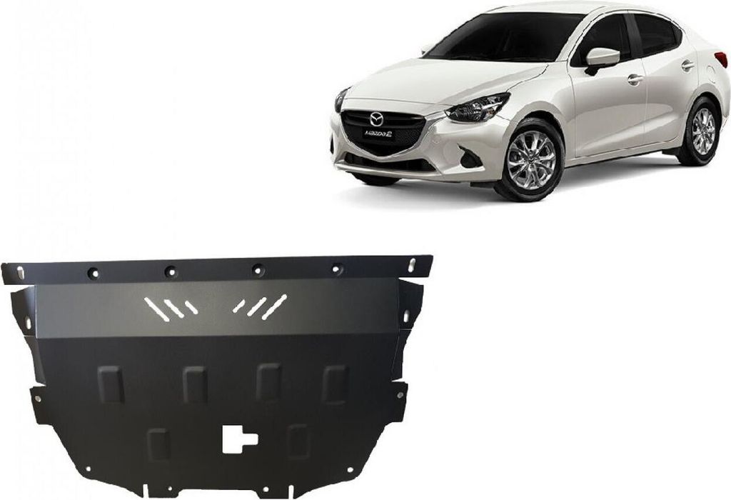 Stahl Unterfahrschutz für Motor Mazda 2
