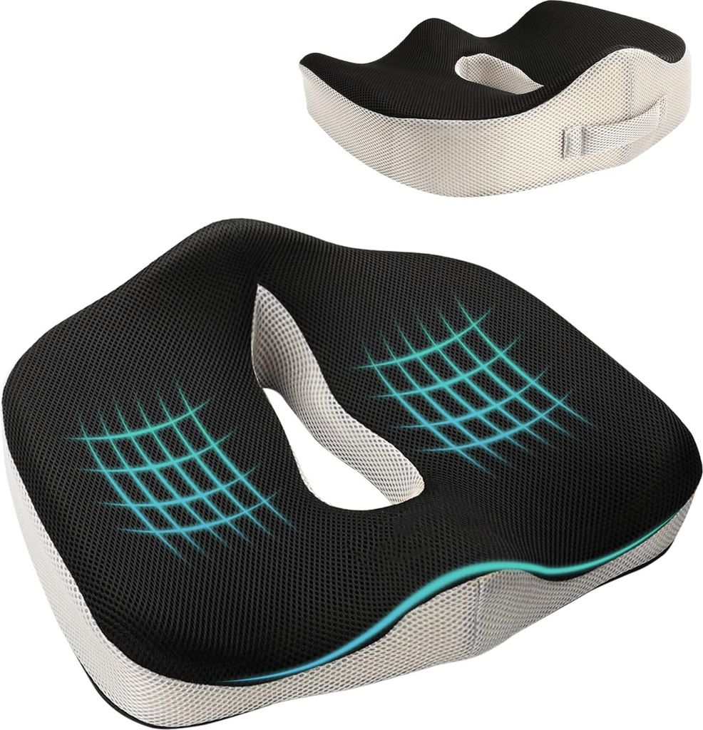 Orthopädisches Sitzkissen, Bürostuhl Kissen Memory Foam, Produktbild 1
