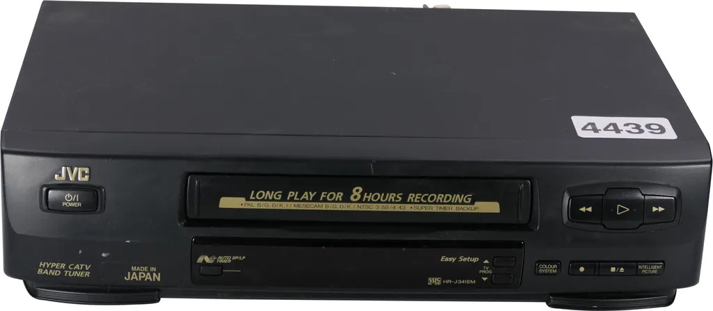 JVC HR-J341EM Magnétoscope VHS Tri-Standard PAL MESECAM NTSC Lecture