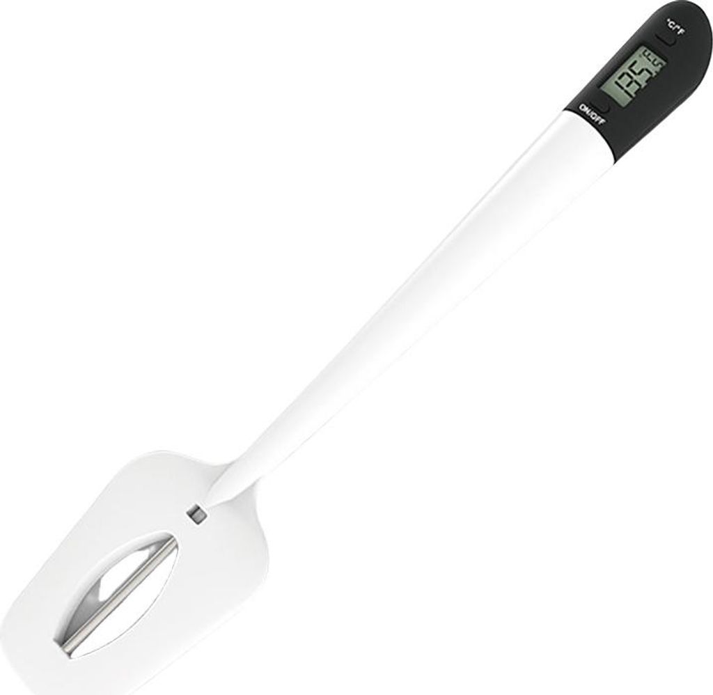 INF Digitaler Lebensmittelthermometer-Spatel zum Kochen und Backen Schwarz
