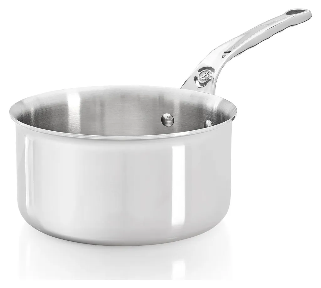 Petite casserole de cuisine 1,2L avec manche isolant et bord verseur net