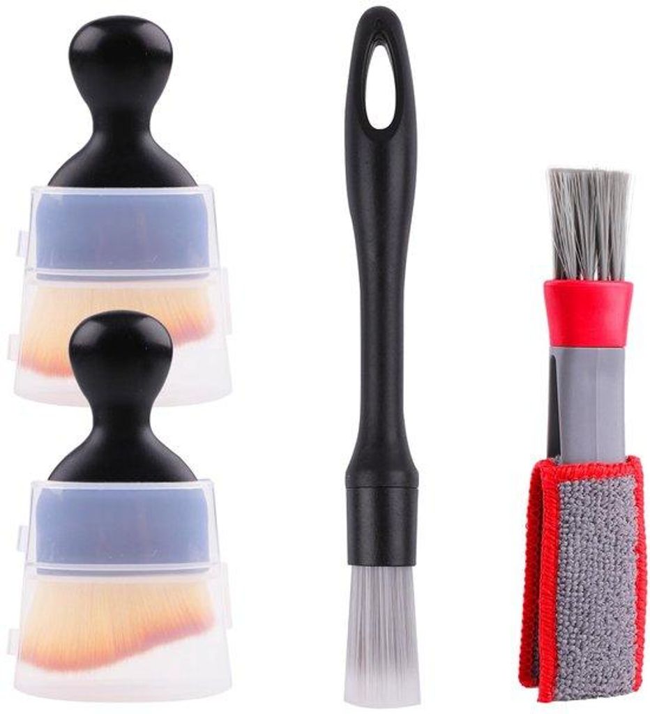 Autoreinigungs-Bürsten-Set, weich, 4-teilig, Innenraum, Lüftung