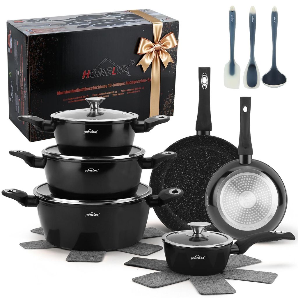 HOMELUX 15-Teilig Topfset Kochtopfset Antihaft Topfset Produktbild 