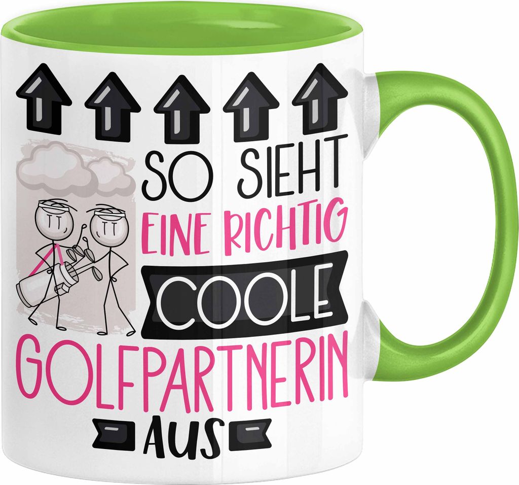 Golfpartnerin Geschenk Tasse Lustig Geschenkidee für Golfpartnerin Geburtstag So Sieht Eine Richtig Coole Golfpartnerin Aus Frauen Spruch Golf Gol...