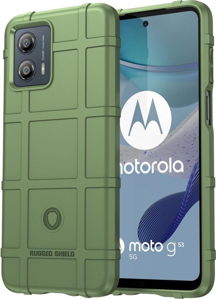 Motorola Moto G53 Hülle - Coverup Panzer Shield TPU Back Cover - Grün