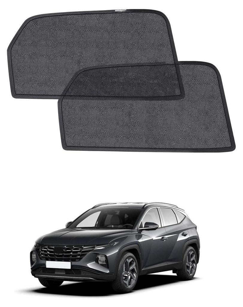 Sonnenschutzblenden für Hyundai Tucson (2021–2025), Sonnenschutzblenden für die hinteren Seitenscheiben, atmungsaktiv, UV-Schutz und Wärmedäm...