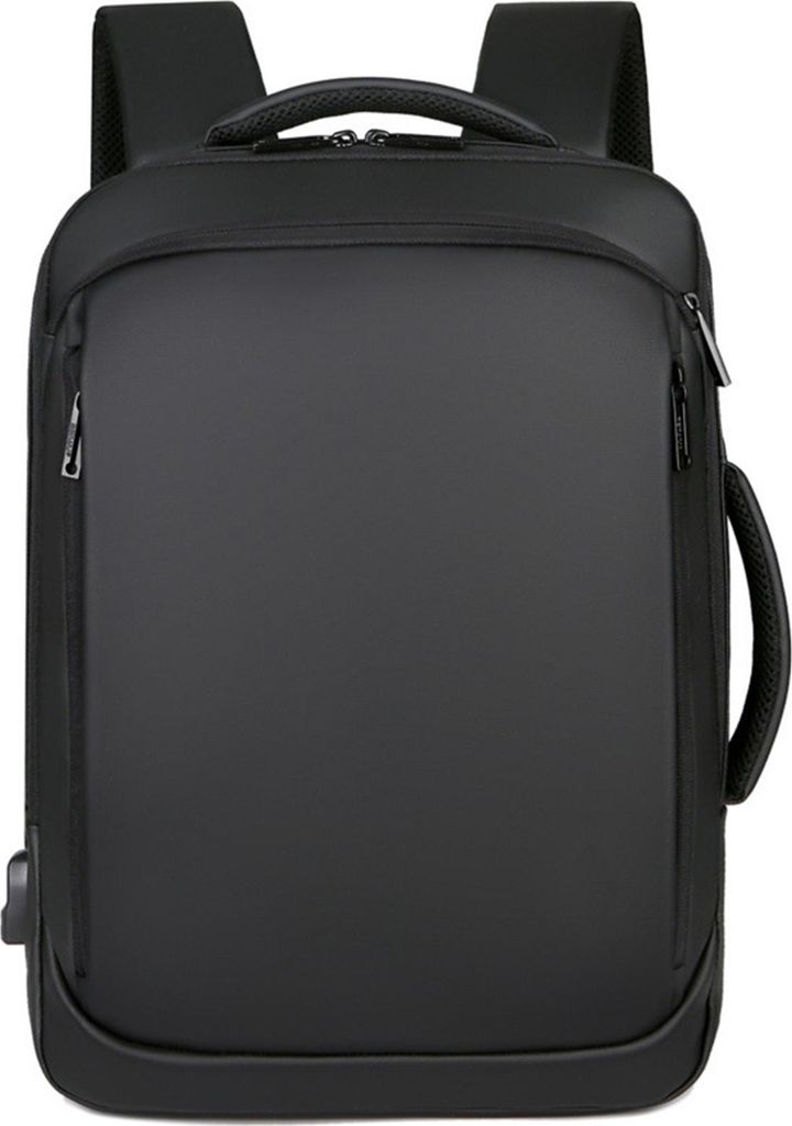 MODFU Business Rucksack Herren mit Laptopfach 16 Zoll Laptop Rucksack Wasserdicht Rucksack Herren Arbeit für Reise Uni Büro-Schwarz