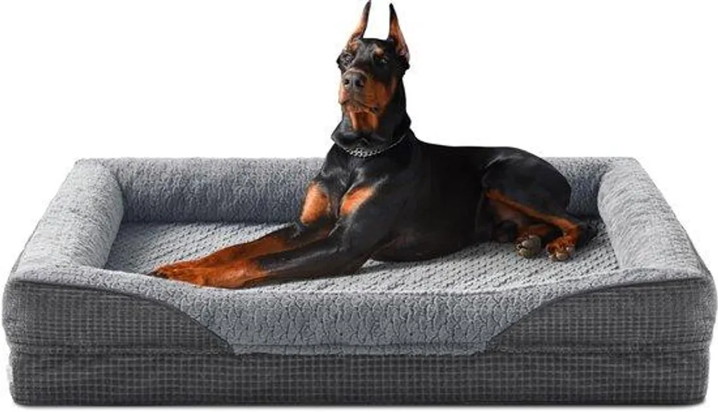 Lit chien XXL contre arthrose et douleurs, mousse Traumschaum 19cm