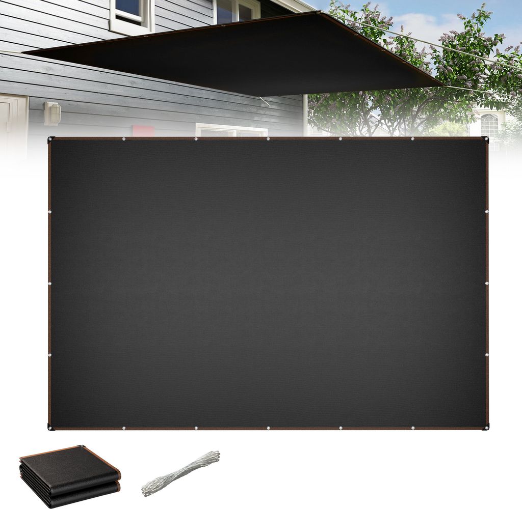 LZQ Voile d'ombrage 4x6m Carré - Toile d'ombrage HDPE Image du produit 