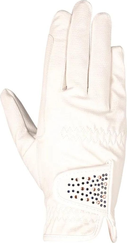 Hy - Herren/Damen Unisex Schimmer - Reithandschuhe - Kunststoff, PolyurethanBZ6085 (XL) (Weiß)