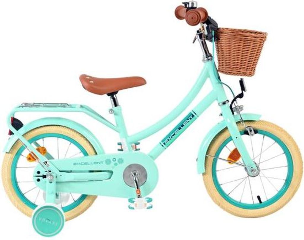 Volare Excellent Kinderfahrrad - Mädchen - 14 Zoll - Grün Produktbild 