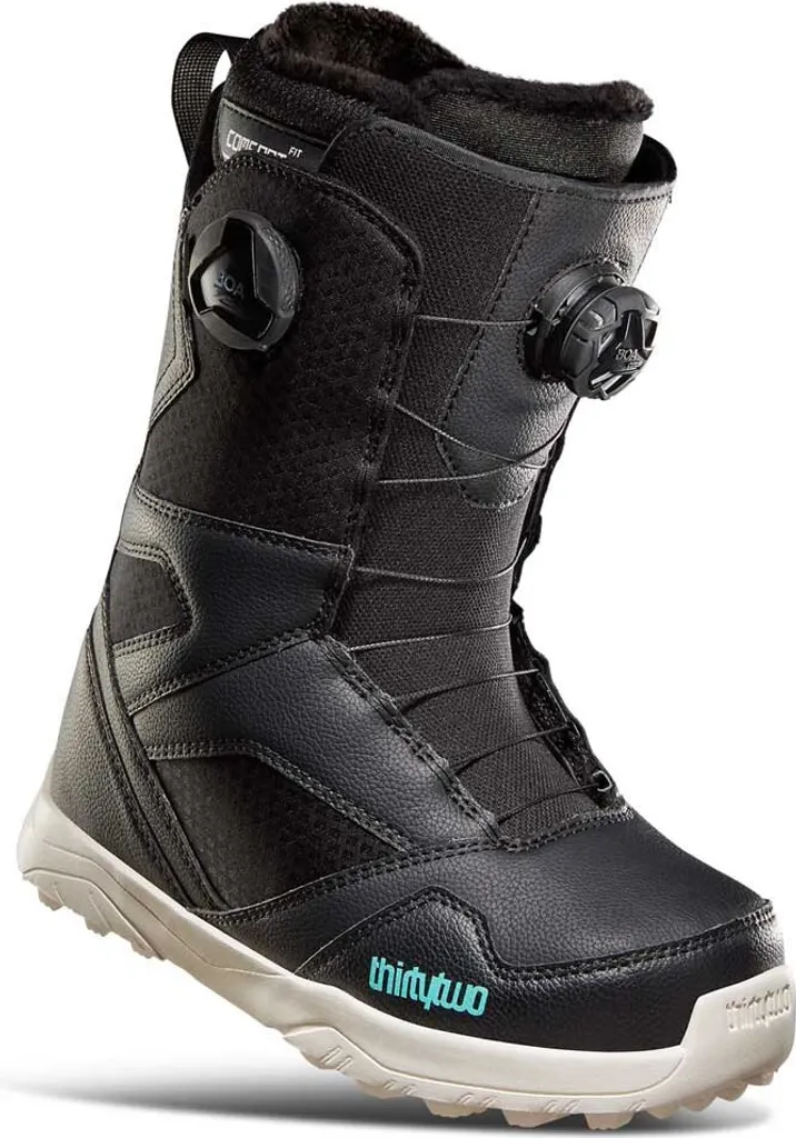 Boots Snowboard Thirtytwo Stw Double Boa W Noir 37 pour la Piste