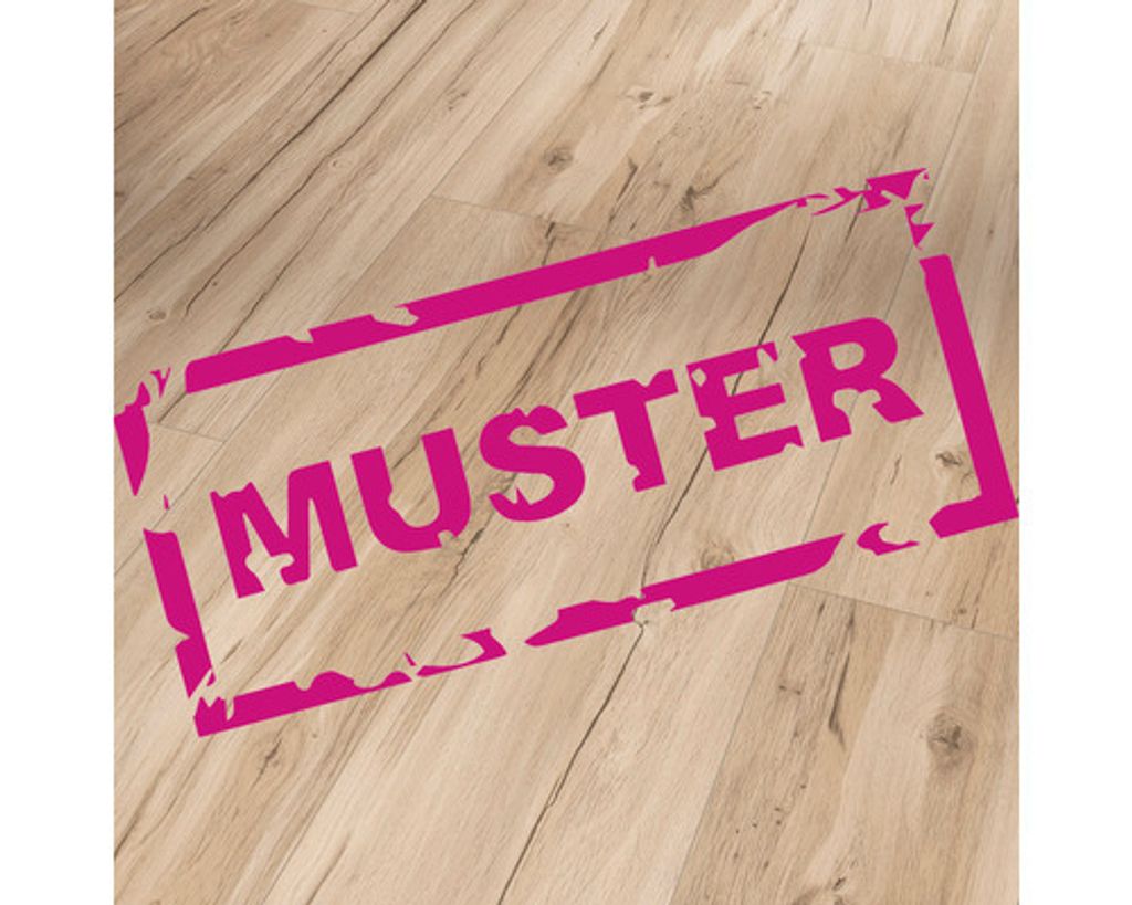 Handmuster zu Vinylboden Eiche Memory geschliffen Landhausdiele Klickverbindung 1209 x 225 x 5,3 mm