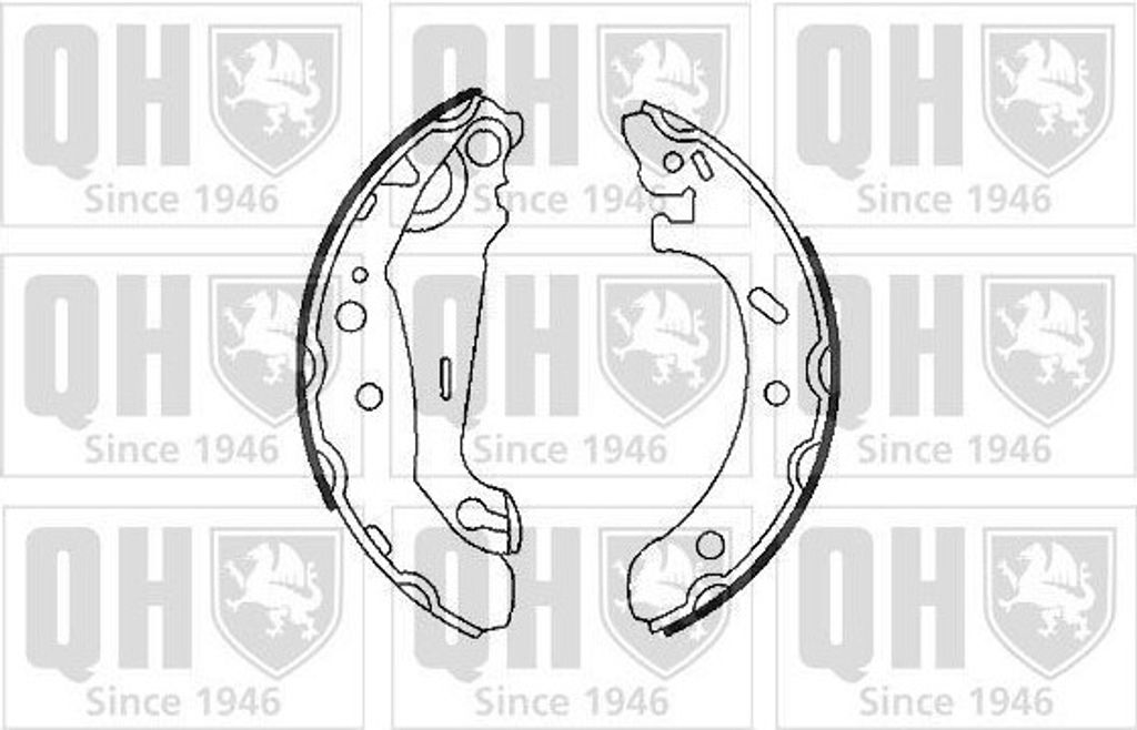 QUINTON HAZELL Bremsbackensatz Trommelbremse Hinten für FORD Escort VI Cabrio (ALL) 203mm BS934