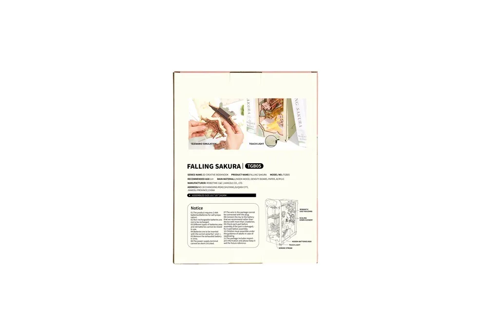 Puzzle 3D Marque-page Falling Sakura : Cadeau Idéal pour Lecteurs