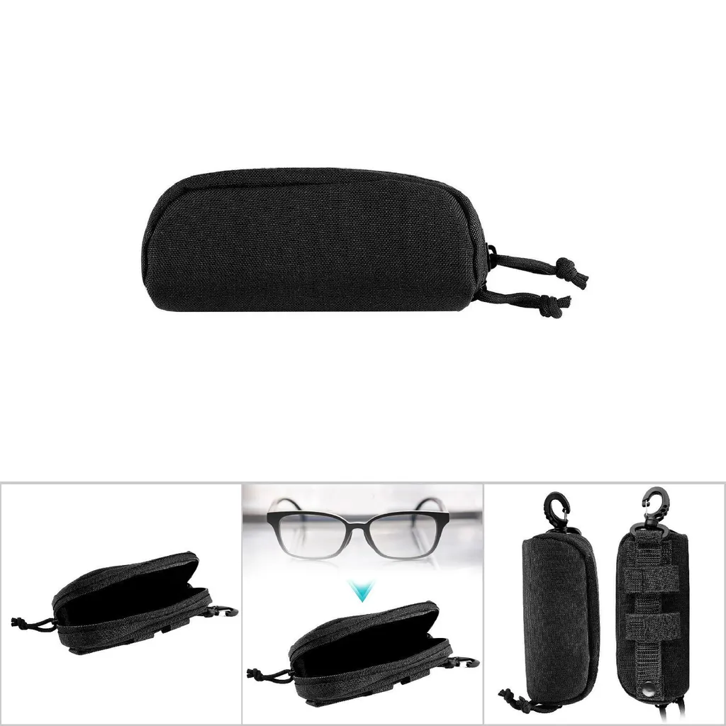 Custodia Protettiva Occhiali da Sole Tattica - Nero Militare Molle - 5