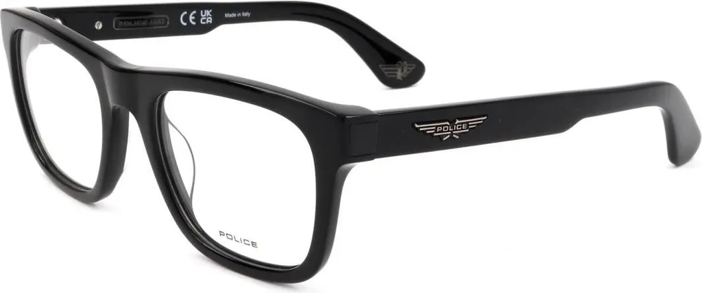 Police VPLE37C 0700 Lunettes de Vue Homme Shiny Black Noir 52/20/145