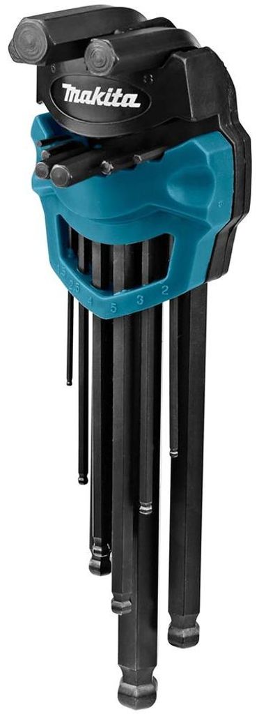 Makita Clé mâle coudée pour vis à six pans creux - Jeu 9 Image du produit 