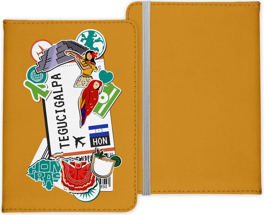 22Feels Tegucigalpa Souvenir Reisepasshülle Organizer Reisen Gadgets Haupstadt Honduras Nordamerika Urlaub Kunst-Leder Etui Cover Frauen Männer K...