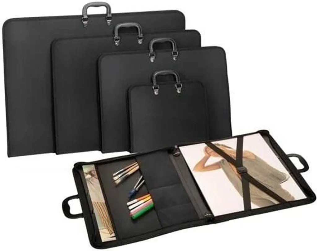 Portfolio de transport Carchivo 50x70 cm noir avec zip de sécurité