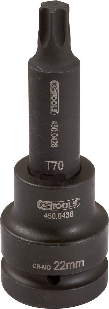 KS Tools 3/4 Kraft-Bit-Stecknuss TX, lang, T90