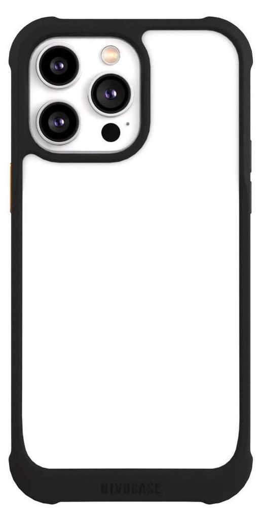 NIVOCASE Hülle für Apple iPhone 14 Pro Max Stoßfeste Handyhülle NIVOmax Case Schwarz Farbe einfarbig weiß