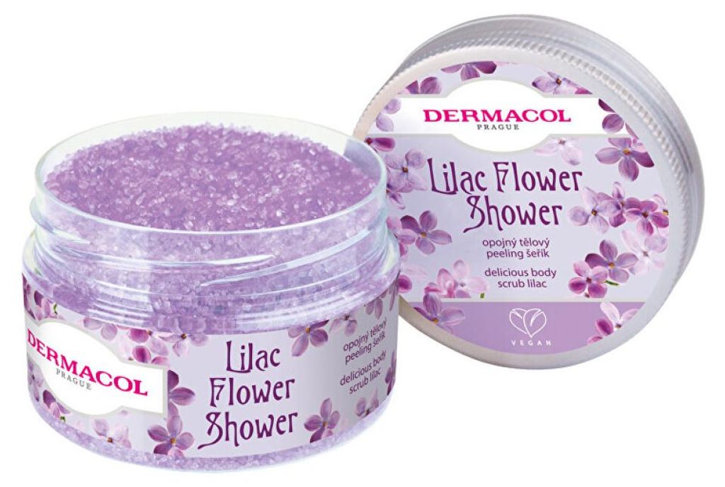 Dermacol Lilac Flower Shower Körperpeeling Delicious Body Scrub 200 ml
