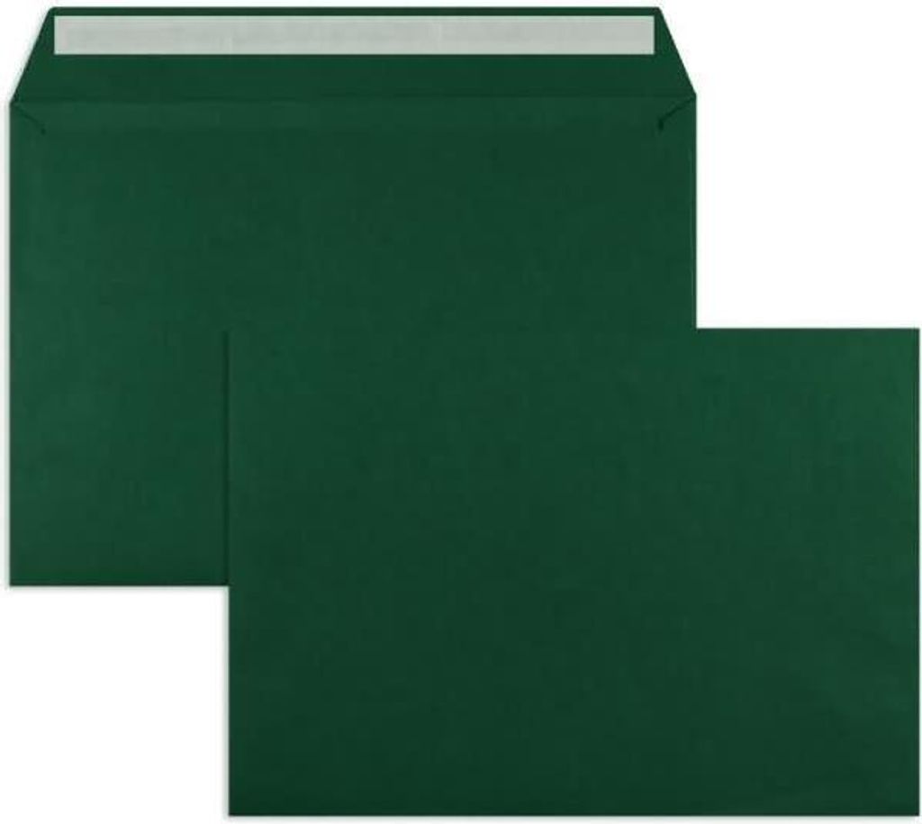 Briefumschläge C4 120g/qm haftklebend VE=100 Stück royalgrün
